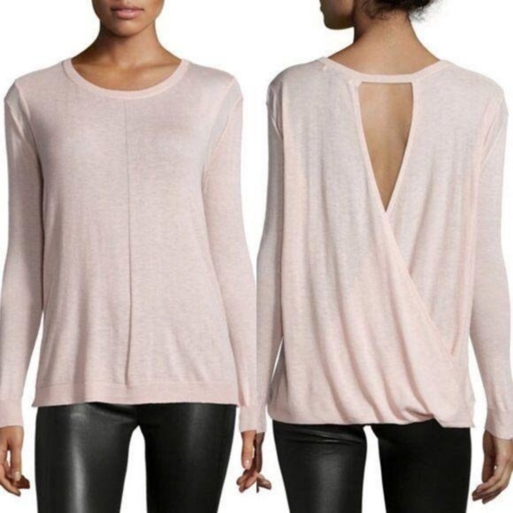 HALSTON HERITAGE Drape Back Sweater - Picture 2 of 13